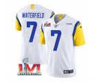 Los Angeles Rams #7 Bob Waterfield White 2022 Super Bowl LVI Vapor Limited Stitched Jersey