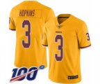 Washington Redskins #3 Dustin Hopkins Limited Gold Rush Vapor Untouchable 100th Season Football Jersey