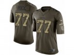 Seattle Seahawks #77 Ethan Pocic Limited Green Salute to Service NFL Jersey