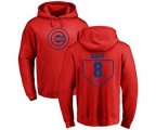 MLB Nike Chicago Cubs #8 Ian Happ Red RBI Pullover Hoodie