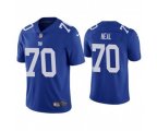 New York Giants #70 Evan Neal Blue Vapor Untouchable Limited Stitched Jersey