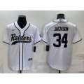 Las Vegas Raiders #34 Bo Jackson White Stitched MLB Cool Base Nike Baseball Jersey