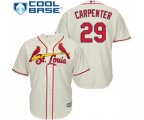 St. Louis Cardinals #29 Chris Carpenter Replica Cream Alternate Cool Base Baseball Jersey