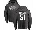 New York Jets #51 Brandon Copeland Ash One Color Pullover Hoodie
