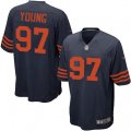 Chicago Bears #97 Willie Young Game Navy Blue Alternate NFL Jersey