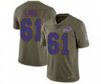 Buffalo Bills #61 Spencer Long Limited Olive 2017 Salute to Service Football Jersey