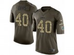 Detroit Lions #40 Jarrad Davis Limited Green Salute to Service NFL Jersey