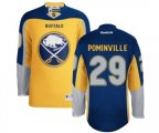 Reebok Buffalo Sabres #29 Jason Pominville Authentic Gold New Third NHL Jersey