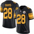 Pittsburgh Steelers #28 Sean Davis Limited Black Rush Vapor Untouchable NFL Jersey