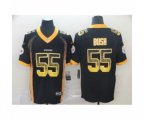 Pittsburgh Steelers #55 Devin Bush Limited Black Rush Drift Fashion Football Jersey