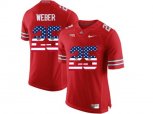 2016 US Flag Fashion Ohio State Buckeyes Mike Weber #25 College Football Limited Jersey - Scarlet