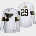 St. Louis Blues #29 Vince Dunn Adidas White Golden Edition Limited Stitched NHL Jersey