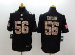 New York Giants #56 Lawrence Taylor black Salute to Service Jerseys(Limited)