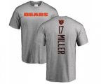 Chicago Bears #17 Anthony Miller Ash Backer T-Shirt