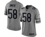 Chicago Bears #58 Roquan Smith Limited Gray Gridiron Football Jersey