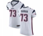 New England Patriots #73 John Hannah White Vapor Untouchable Elite Player Football Jersey