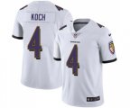 Baltimore Ravens #4 Sam Koch White Vapor Untouchable Limited Player Football Jersey