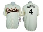 Baltimore Orioles #4 Earl Weaver Cream 1954 Turn Back The Clock Throwback Stitched Baseball Jersey