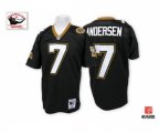 New Orleans Saints #7 Morten Andersen Black Authentic Football Jersey