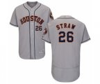 Houston Astros Myles Straw Grey Road Flex Base Authentic Collection Baseball Player Jersey
