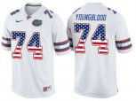 2016 US Flag Fashion Florida Gators Jack Youngblood #74 College Football Jersey - White