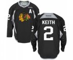Chicago Blackhawks #2 Duncan Keith Authentic Black Practice NHL Jersey