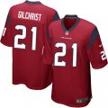Houston Texans #21 Marcus Gilchrist Game Red Alternate NFL Jersey