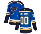 Adidas St. Louis Blues Customized Premier Royal Blue Home NHL Jersey