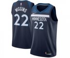 Minnesota Timberwolves #22 Andrew Wiggins Swingman Navy Blue Road Basketball Jersey - Icon Edition