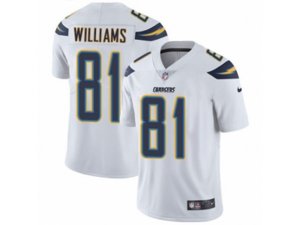Los Angeles Chargers #81 Mike Williams White Vapor Untouchable Limited Player NFL Jersey