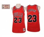 Chicago Bulls #23 Michael Jordan Swingman Red Final Patch Throwback Basketball Jersey