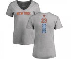 New York Knicks #23 Trey Burke Ash Backer T-Shirt