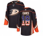Anaheim Ducks #18 Patrick Eaves Authentic Black USA Flag Fashion Hockey Jersey