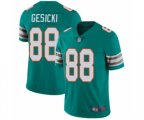 Miami Dolphins #88 Mike Gesicki Aqua Green Alternate Vapor Untouchable Limited Player Football Jersey