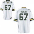 Green Bay Packers #67 Jake Hanson Nike White Vapor Limited Player Jersey