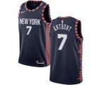 New York Knicks #7 Carmelo Anthony Swingman Navy Blue Basketball Jersey - 2018-19 City Edition