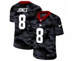 New York Giants #8 Daniel Jones 2020 Black CAMO Vapor Untouchable Limited Stitched NFL Jersey