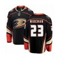 Anaheim Ducks #23 Chris Wideman Authentic Black Home Fanatics Branded Breakaway Hockey Jersey