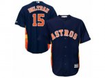 Houston Astros #15 Carlos Beltran Replica Navy Blue Alternate Cool Base MLB Jersey