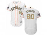 Houston Astros #60 Dallas Keuchel White FlexBase Authentic 2018 Gold Program Stitched Baseball Jersey
