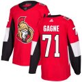 Ottawa Senators #71 Gabriel Gagne Premier Red Home NHL Jersey