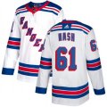 New York Rangers #61 Rick Nash Authentic White Away NHL Jersey