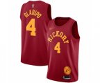 Indiana Pacers #4 Victor Oladipo Authentic Red Hardwood Classics Basketball Jersey