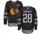 Chicago Blackhawks #28 Henri Jokiharju Authentic Black 1917-2017 100th Anniversary NHL Jersey