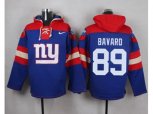 New York Giants #89 Mark Bavaro Royal Blue Player Pullover NFL Hoodie