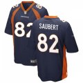 Denver Broncos #82 Eric Saubert Nike Navy Vapor Untouchable Limited Jersey