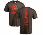Cleveland Browns #6 Baker Mayfield Brown Backer T-Shirt