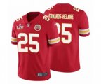 Kansas City Chiefs #25 Clyde Edwards Helaire Red Super Bowl LV Jersey