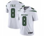 New York Jets #8 Luke Falk White Vapor Untouchable Limited Player Football Jersey