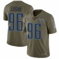 Tennessee Titans #96 Bennie Logan Limited Olive 2017 Salute to Service NFL Jersey